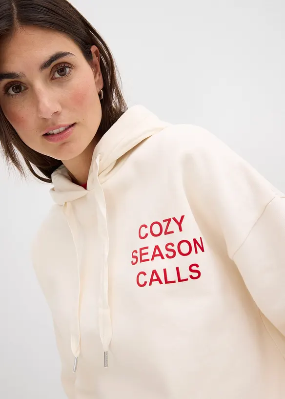 Oversize-Sweatshirt aus reiner Baumwolle, bonprix