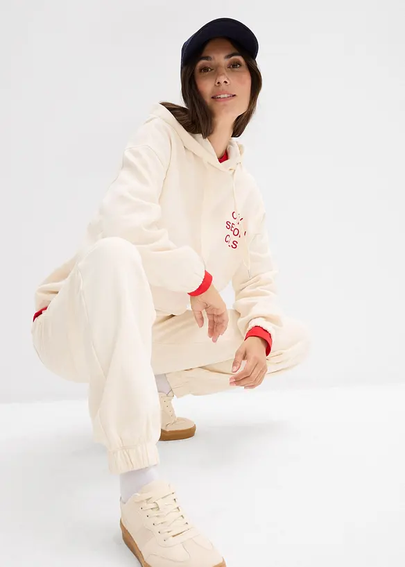 Oversize-Sweatshirt aus reiner Baumwolle, bonprix