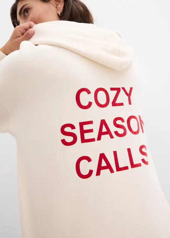 Oversize-Sweatshirt aus reiner Baumwolle, bonprix