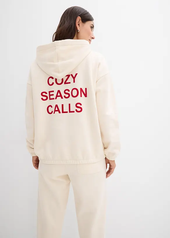 Oversize-Sweatshirt aus reiner Baumwolle, bonprix