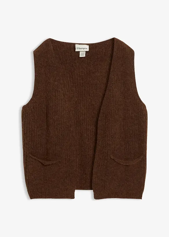 Gilet en grosse maille, bonprix