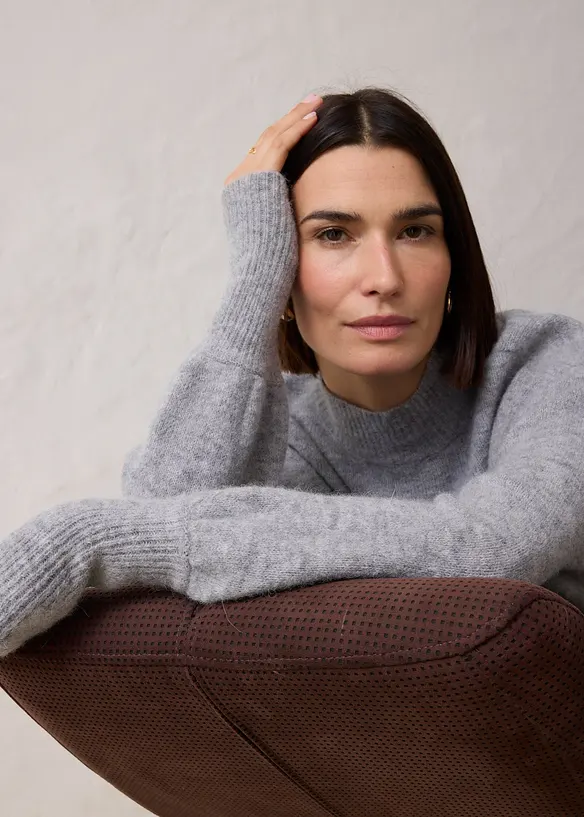 Wollpullover mit Alpakawolle, bonprix