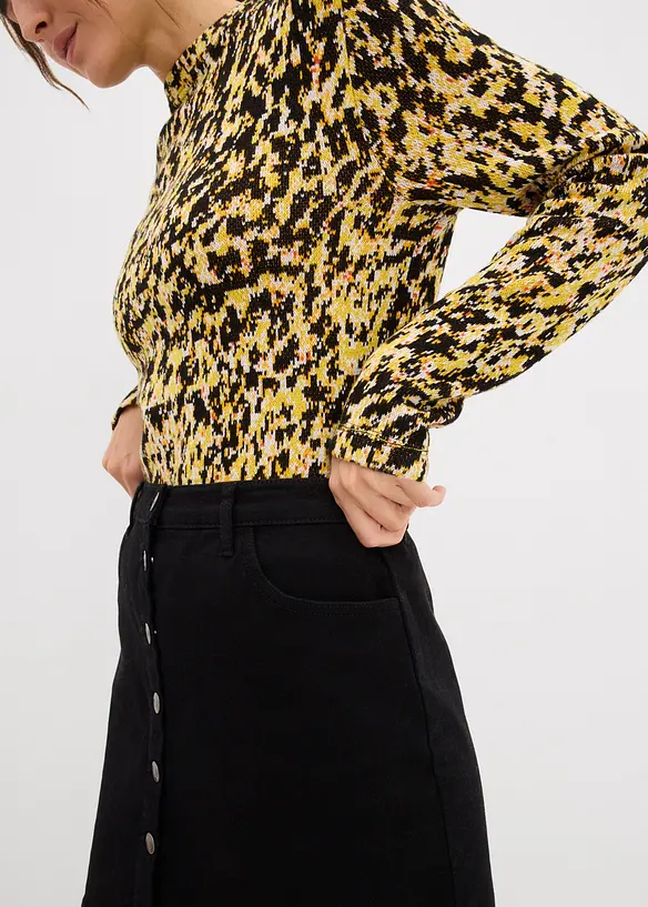 Figurbetontes Strickshirt, bonprix