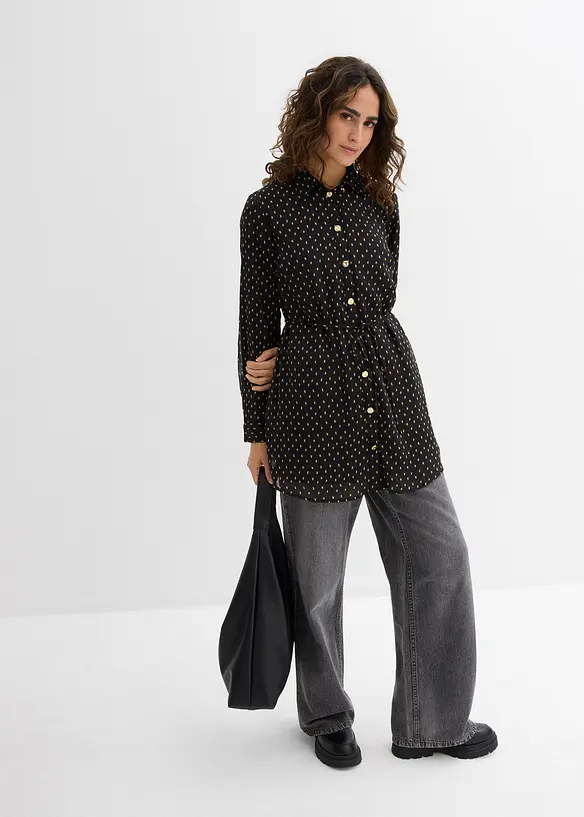 2-in-1 Bluse für die Schwangerschaft und danach aus Chiffon, bonprix