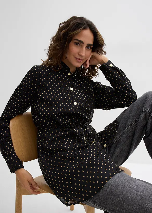 2-in-1 Bluse für die Schwangerschaft und danach aus Chiffon, bonprix