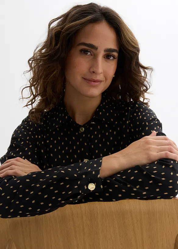 2-in-1 Bluse für die Schwangerschaft und danach aus Chiffon, bonprix