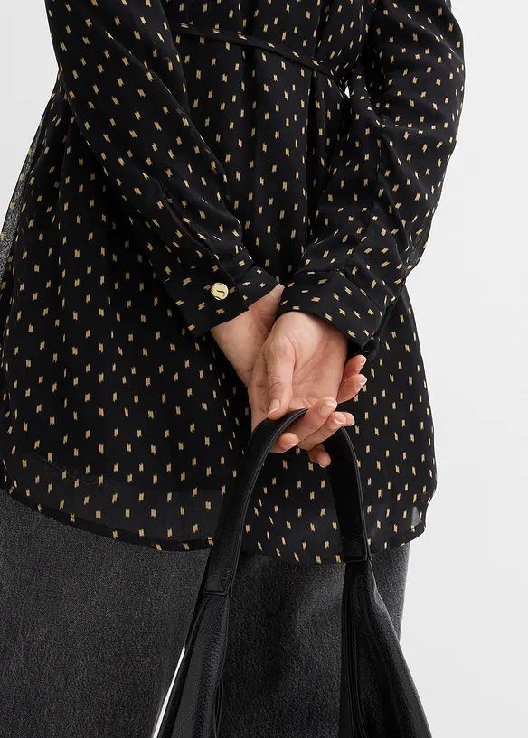 2-in-1 Bluse für die Schwangerschaft und danach aus Chiffon, bonprix