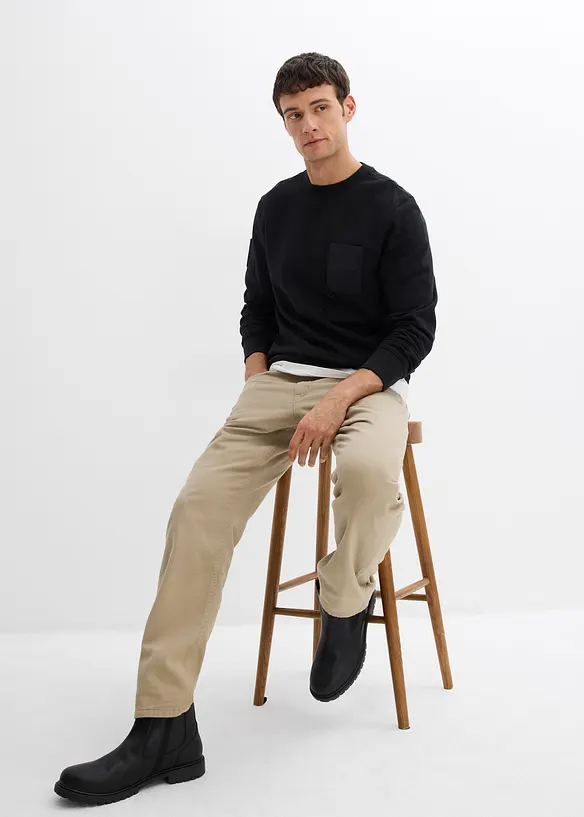 Sweatshirt mit Brusttasche aus Bio-Baumwolle, bonprix