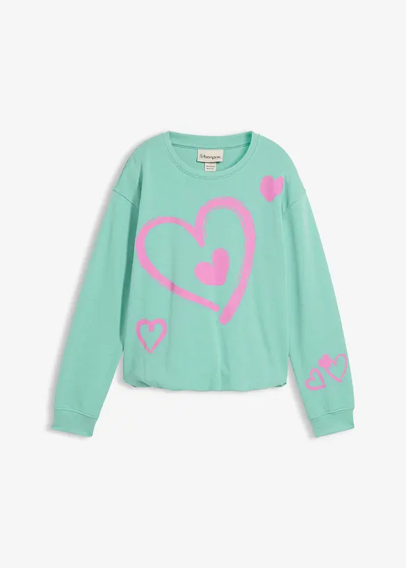Sweat-shirt 100% coton &agrave; base ballon, bonprix