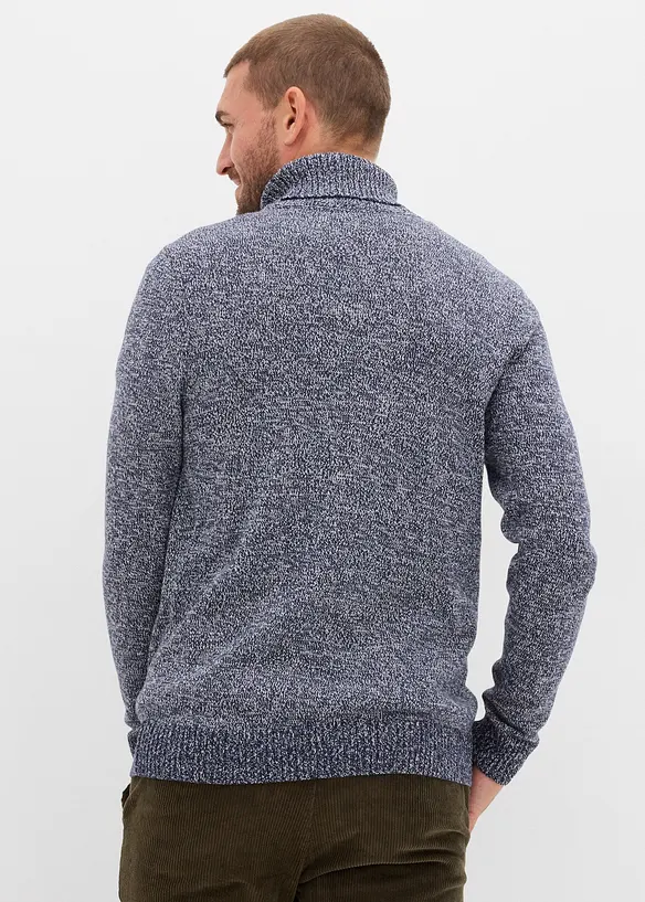 Rollkragenpullover mit reiner Baumwolle, bonprix