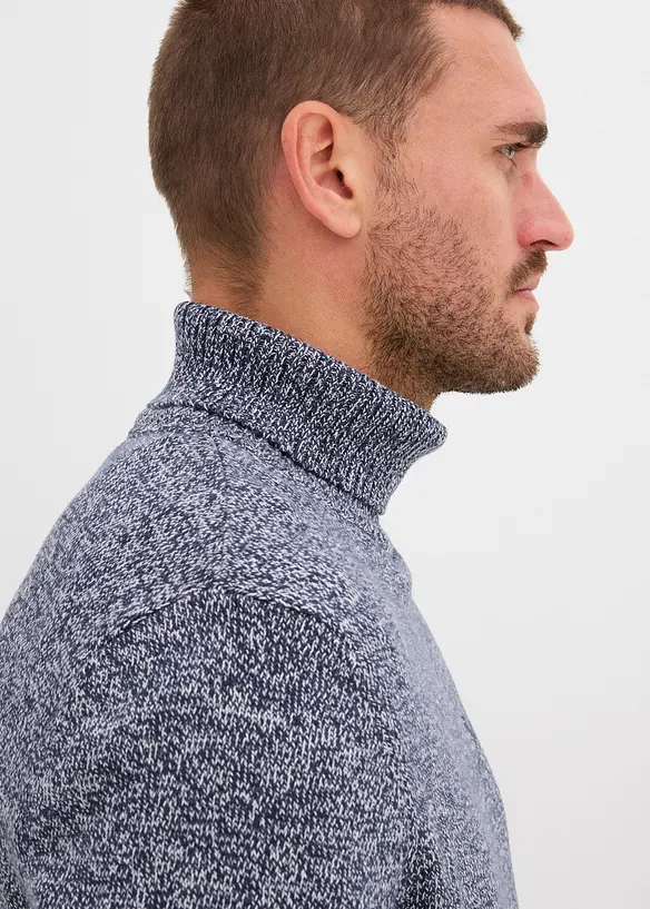 Rollkragenpullover mit reiner Baumwolle, bonprix