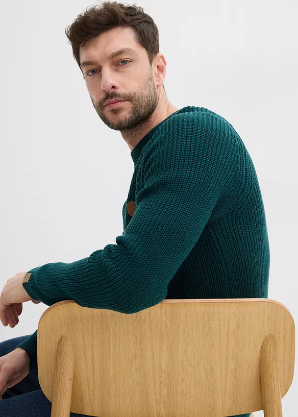 Pull doux à col rond, bonprix