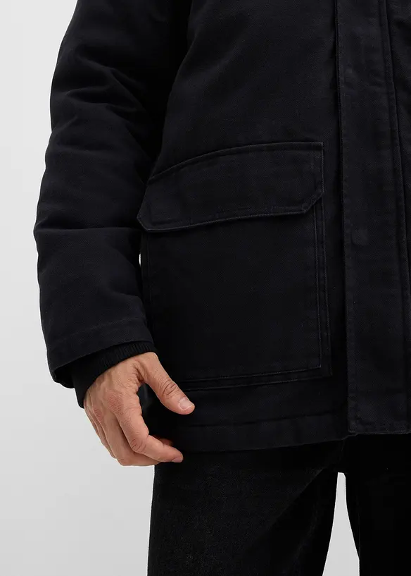 robuste Winterjacke aus Canvas, bonprix