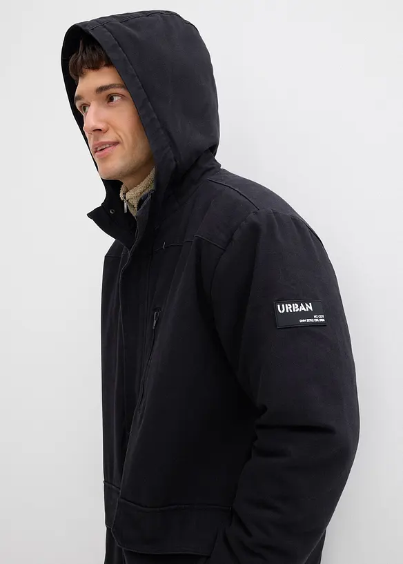robuste Winterjacke aus Canvas, bonprix