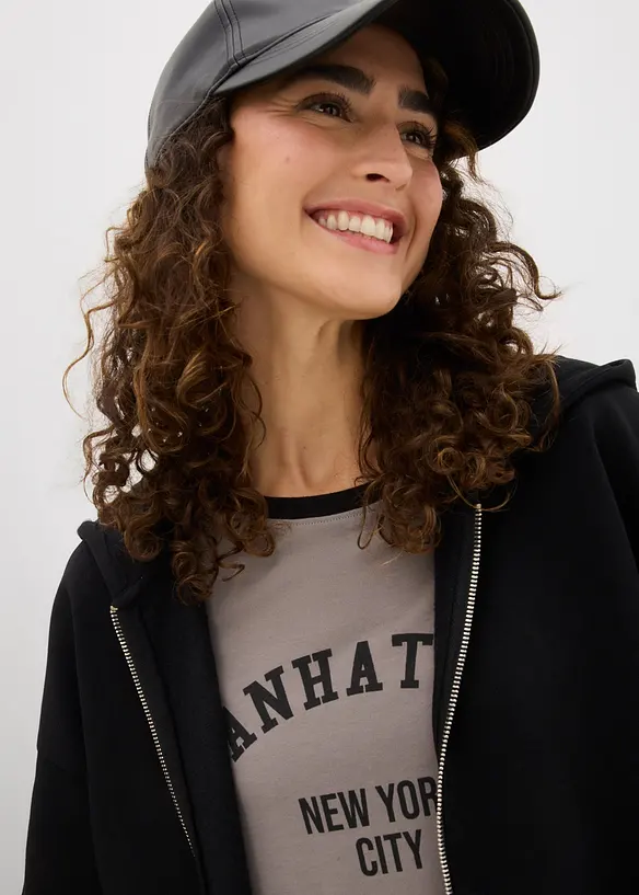 Oversize Sweatjacke, bonprix