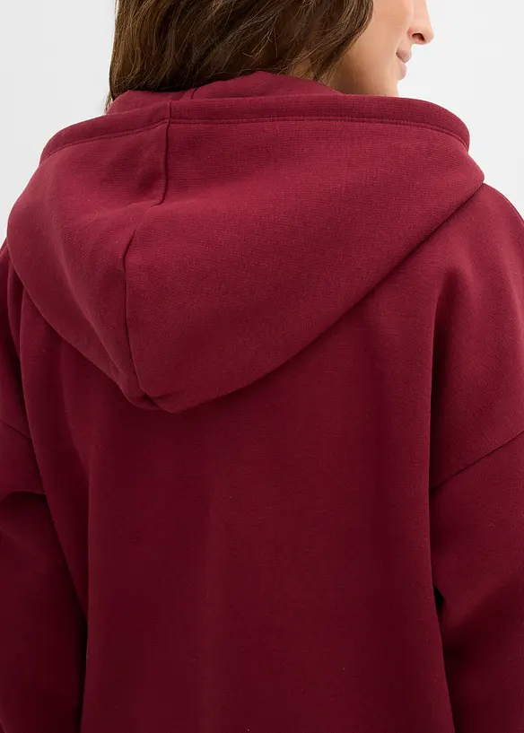 Sweat zippé oversize, bonprix