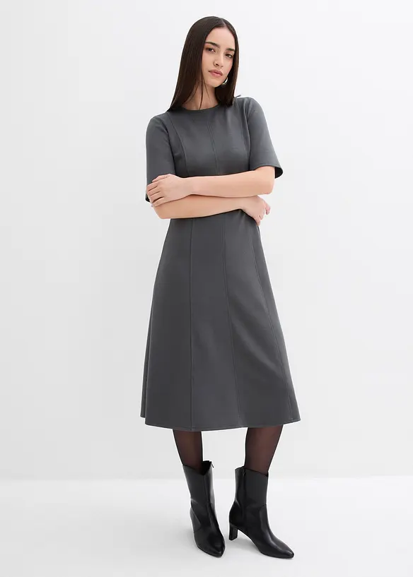 Jerseykleid aus fließendem Viskose-Mix, bonprix