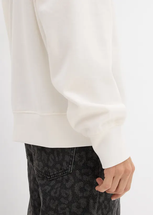 Oversize-Sweatshirt aus Baumwoll-Mix, bonprix