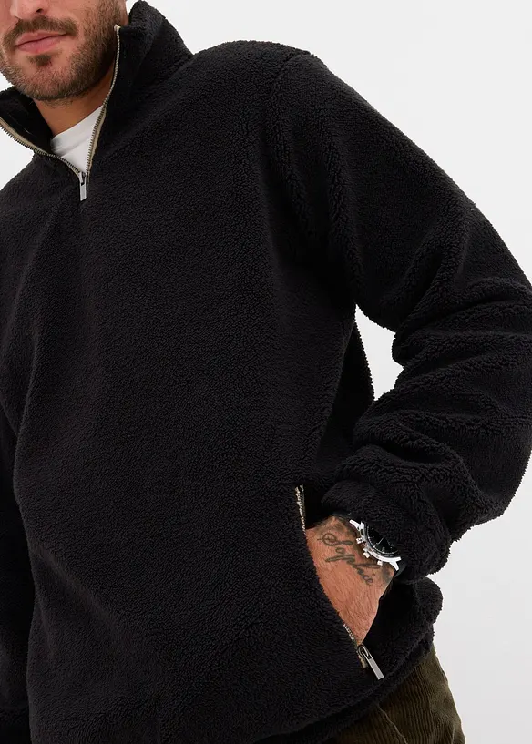 Teddy-Fleecepullover, bonprix