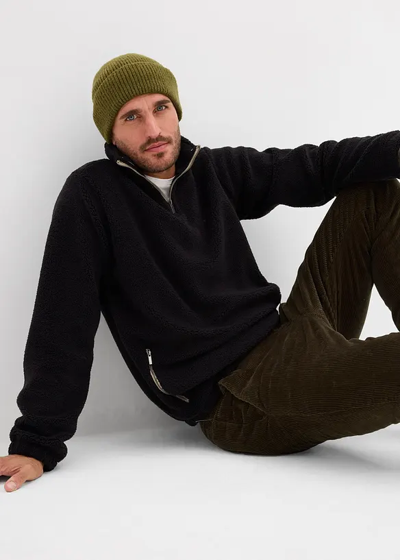 Teddy-Fleecepullover, bonprix