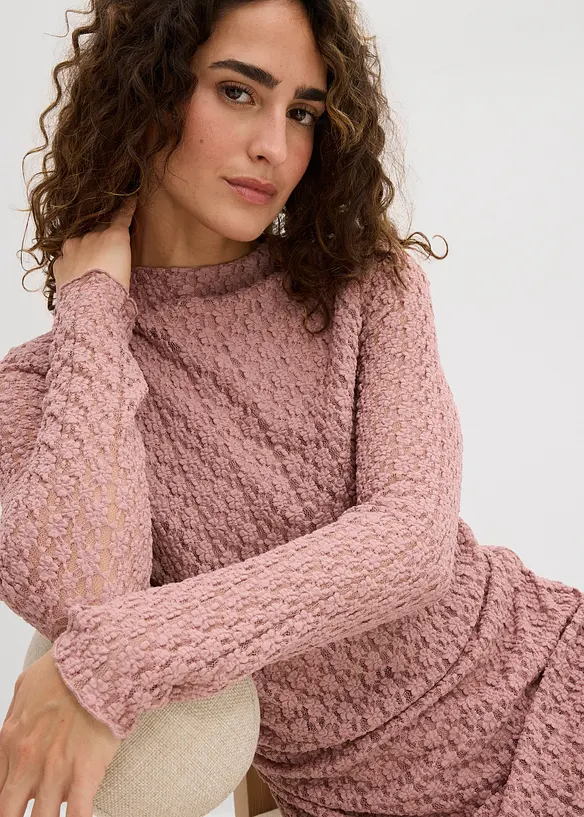 Spitzenkleid mit Zipfelsaum, bonprix