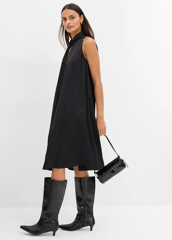 Satin Midikleid aus Viskose-Mix, bonprix