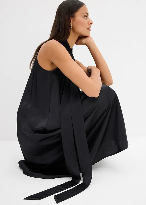 Satin Midikleid aus Viskose-Mix, bonprix