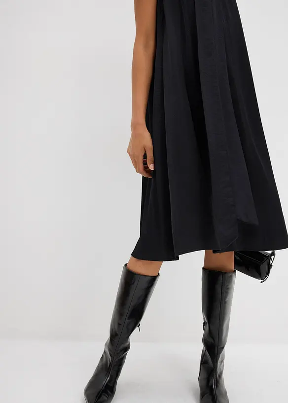 Satin Midikleid aus Viskose-Mix, bonprix