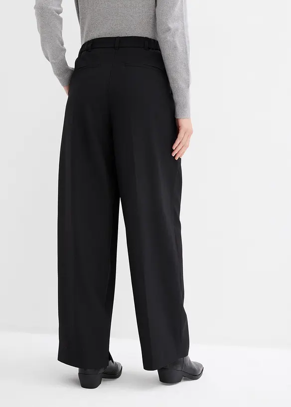 Bundfaltenhose mit Bequembund und Schlitz, bonprix