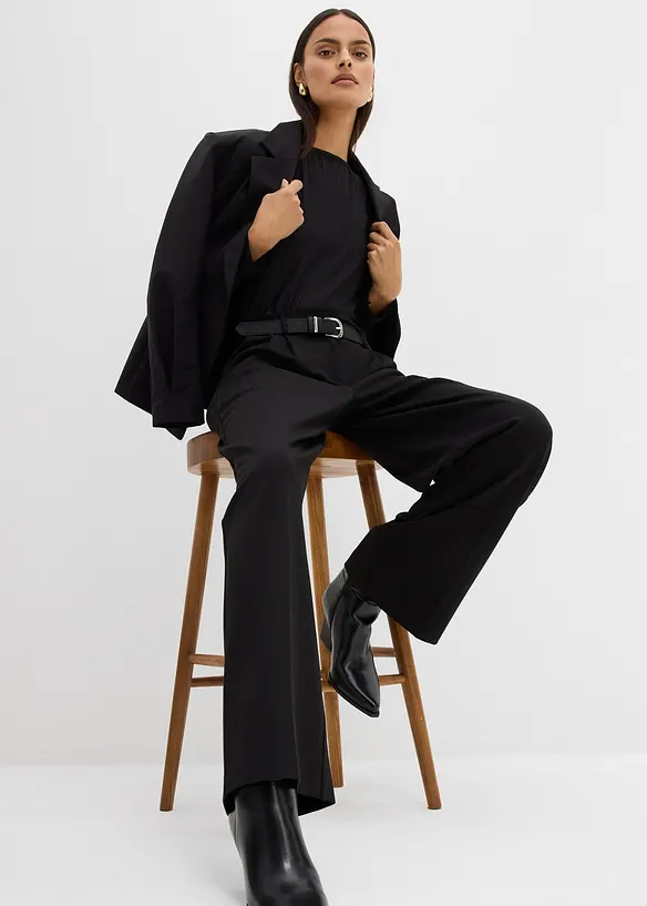 Bundfaltenhose aus Viskose-Mix, bonprix