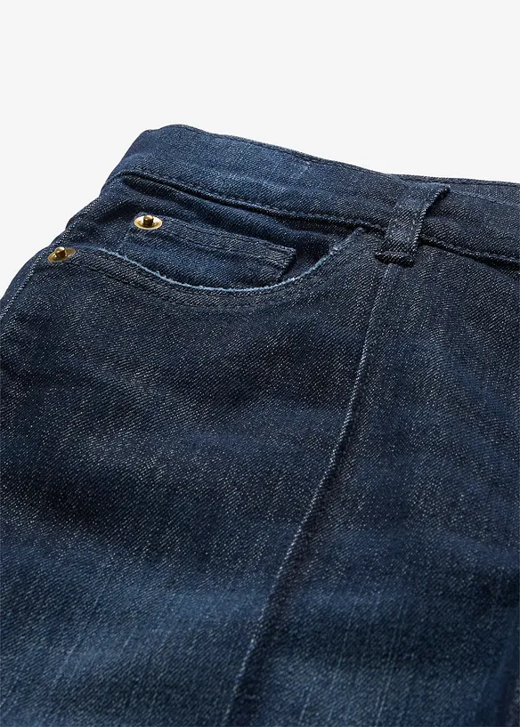 Wide-Leg-Jeans Mid Waist, bonprix