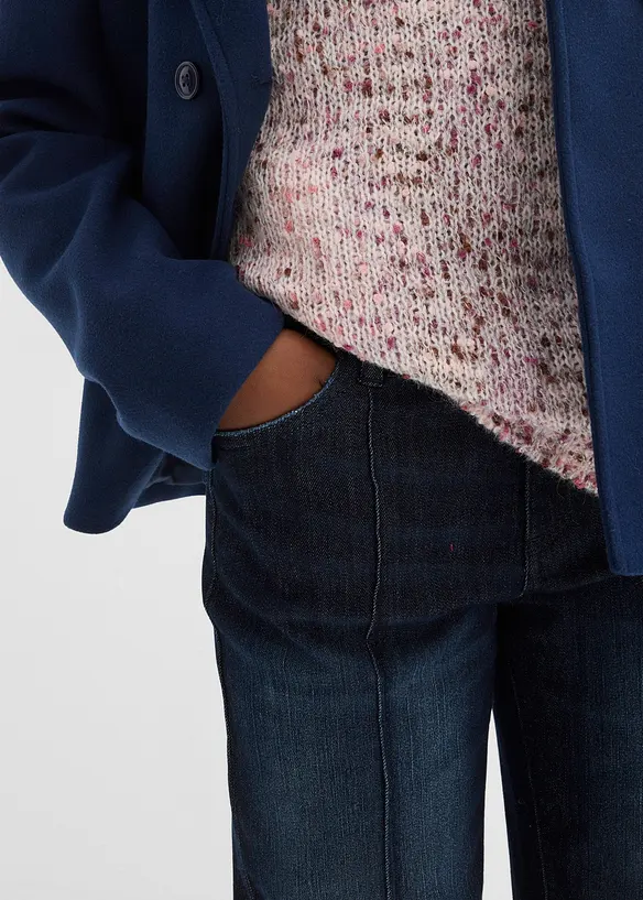 Wide-Leg-Jeans Mid Waist, bonprix