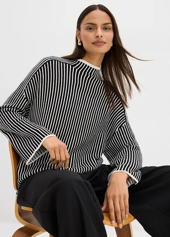 Pullover mit Turtleneck aus Viskose-Mix, bonprix