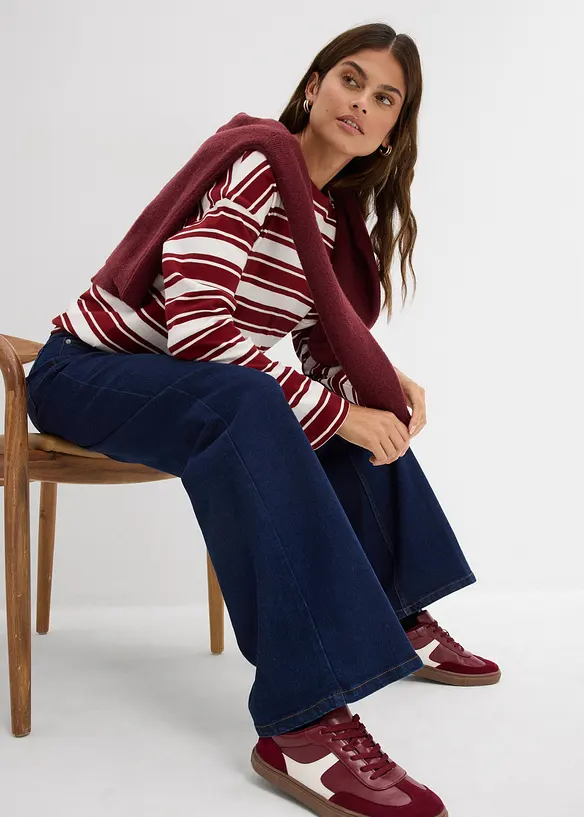 Jean droit taille mi-haute, bonprix