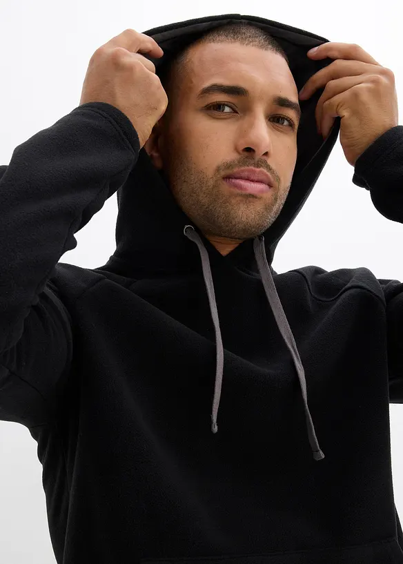 Pull polaire doux à capuche, bonprix