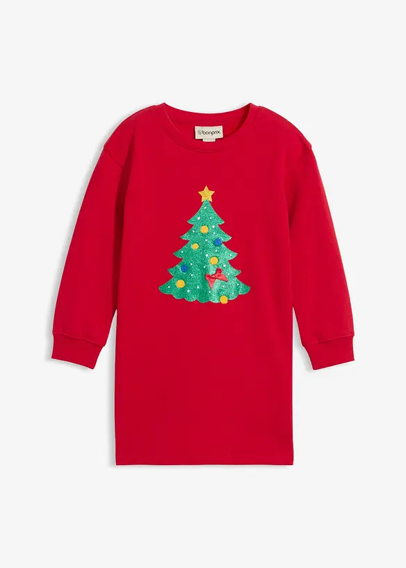 Sweatkleid mit Weihnachtsmotiv, bonprix