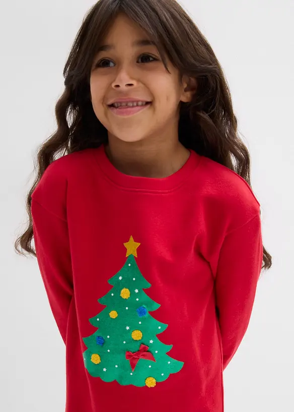 Sweatkleid mit Weihnachtsmotiv, bonprix