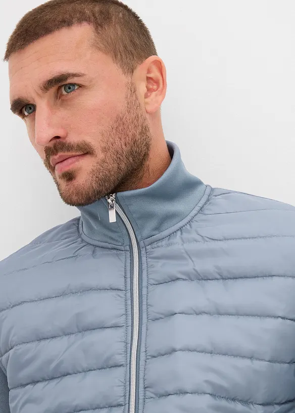 Sweatjacke aus Materialmix, bonprix