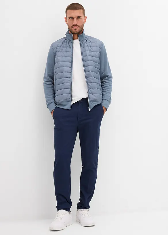 Sweatjacke aus Materialmix, bonprix