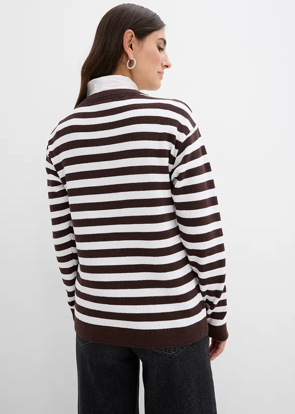 Feinstrickjacke, Rundhals, bonprix