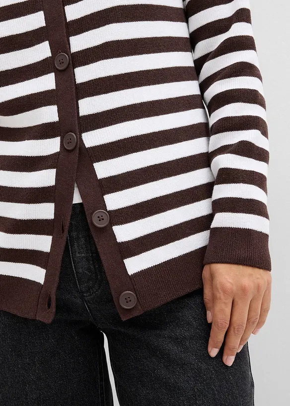 Feinstrickjacke, Rundhals, bonprix