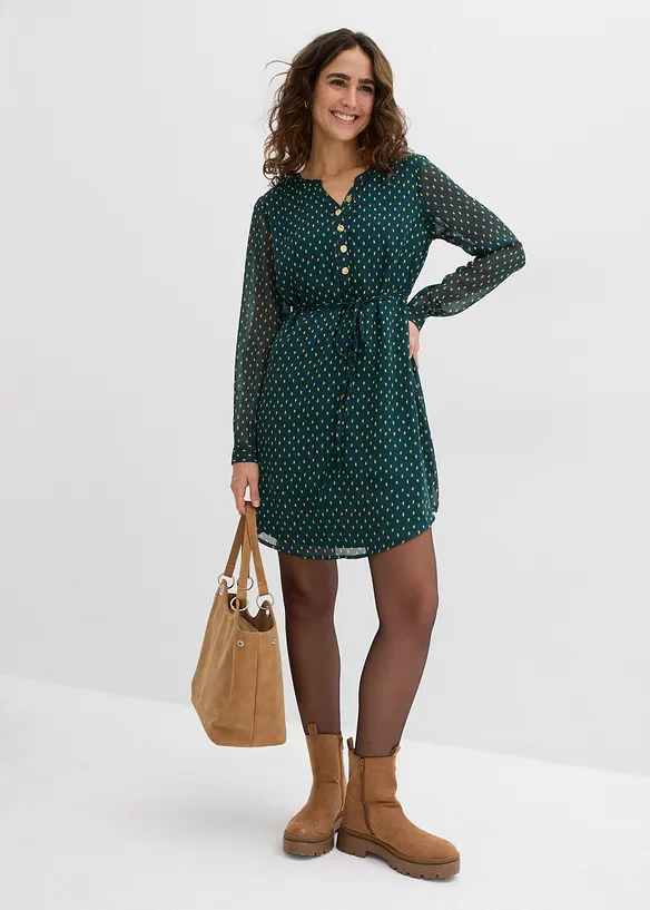 2-in-1 Umstands- und Stillkleid aus Chiffon, bonprix