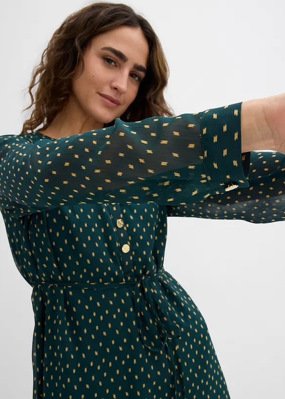 2-in-1 Umstands- und Stillkleid aus Chiffon, bonprix