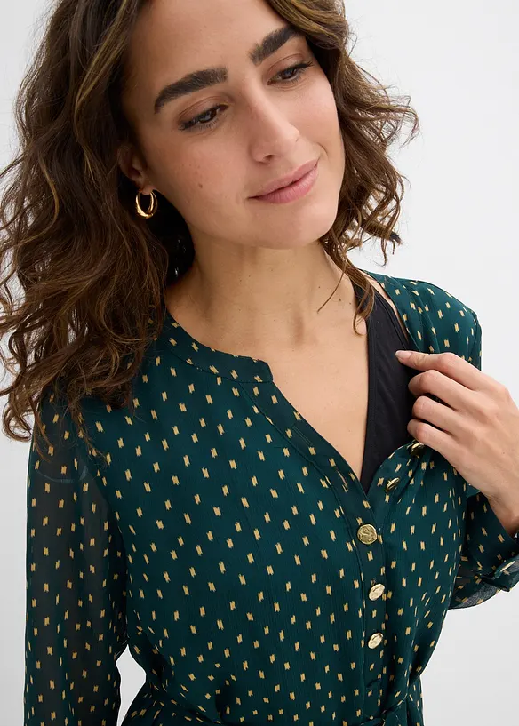 2-in-1 Umstands- und Stillkleid aus Chiffon, bonprix