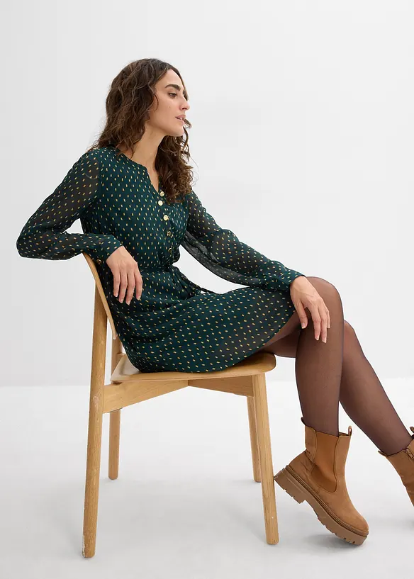 2-in-1 Umstands- und Stillkleid aus Chiffon, bonprix