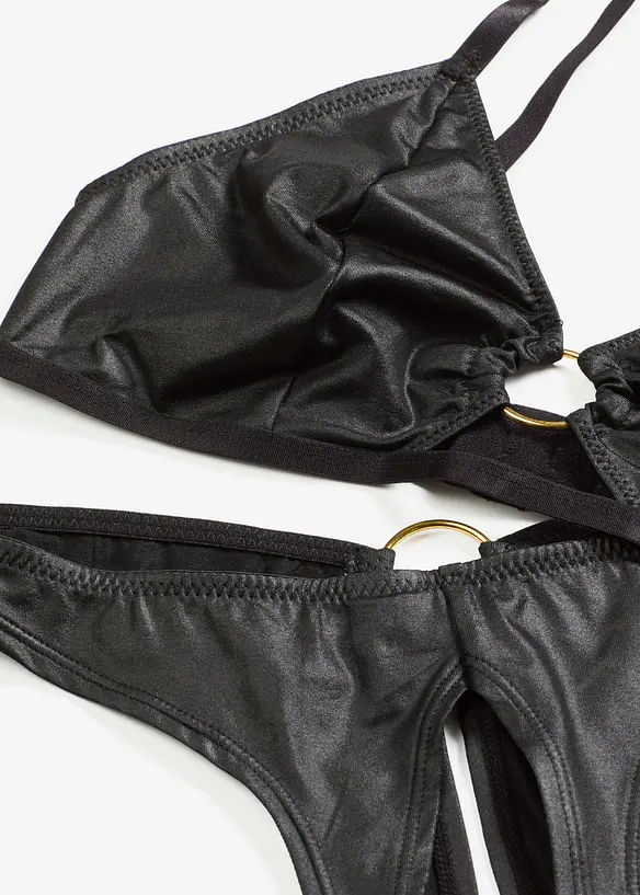 Soutien-gorge bralette et string ouvert (ens. 2 pces), bonprix