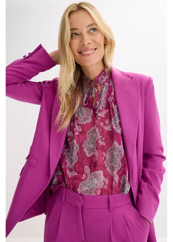 Satin Tunika mit Biesen, bonprix