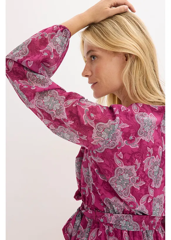 Robe en mousseline à imprimé paisley, bonprix