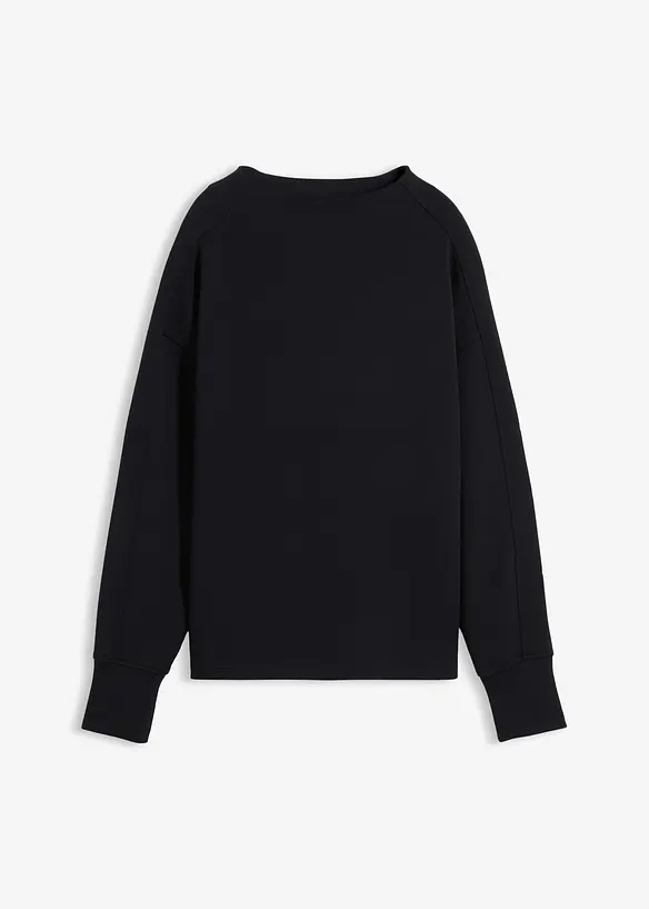 Oversize Sweatshirt aus weichem Scuba, bonprix