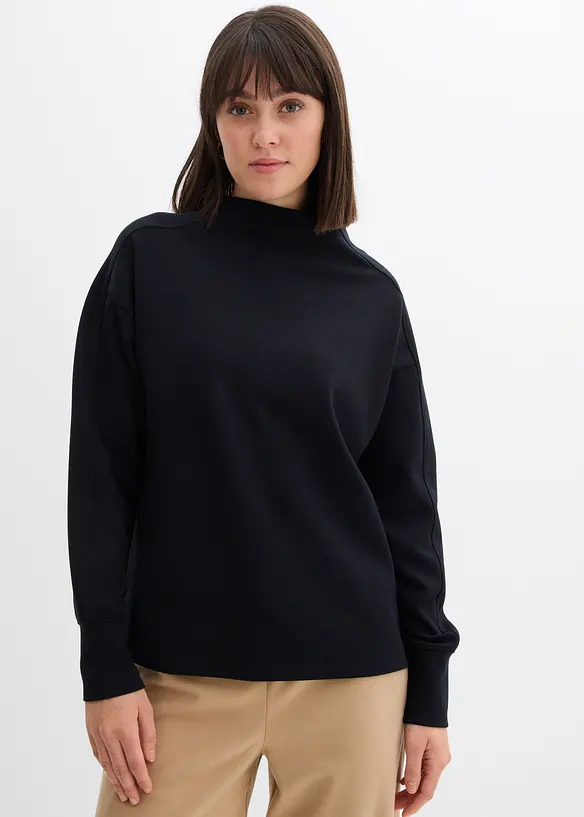 Oversize Sweatshirt aus weichem Scuba, bonprix